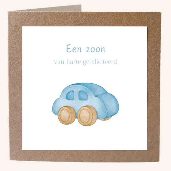 Geboorte zoon auto