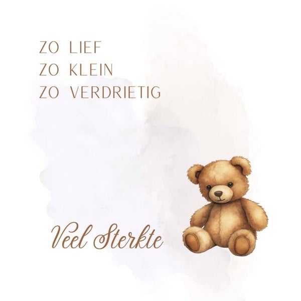 Beertje met tekst