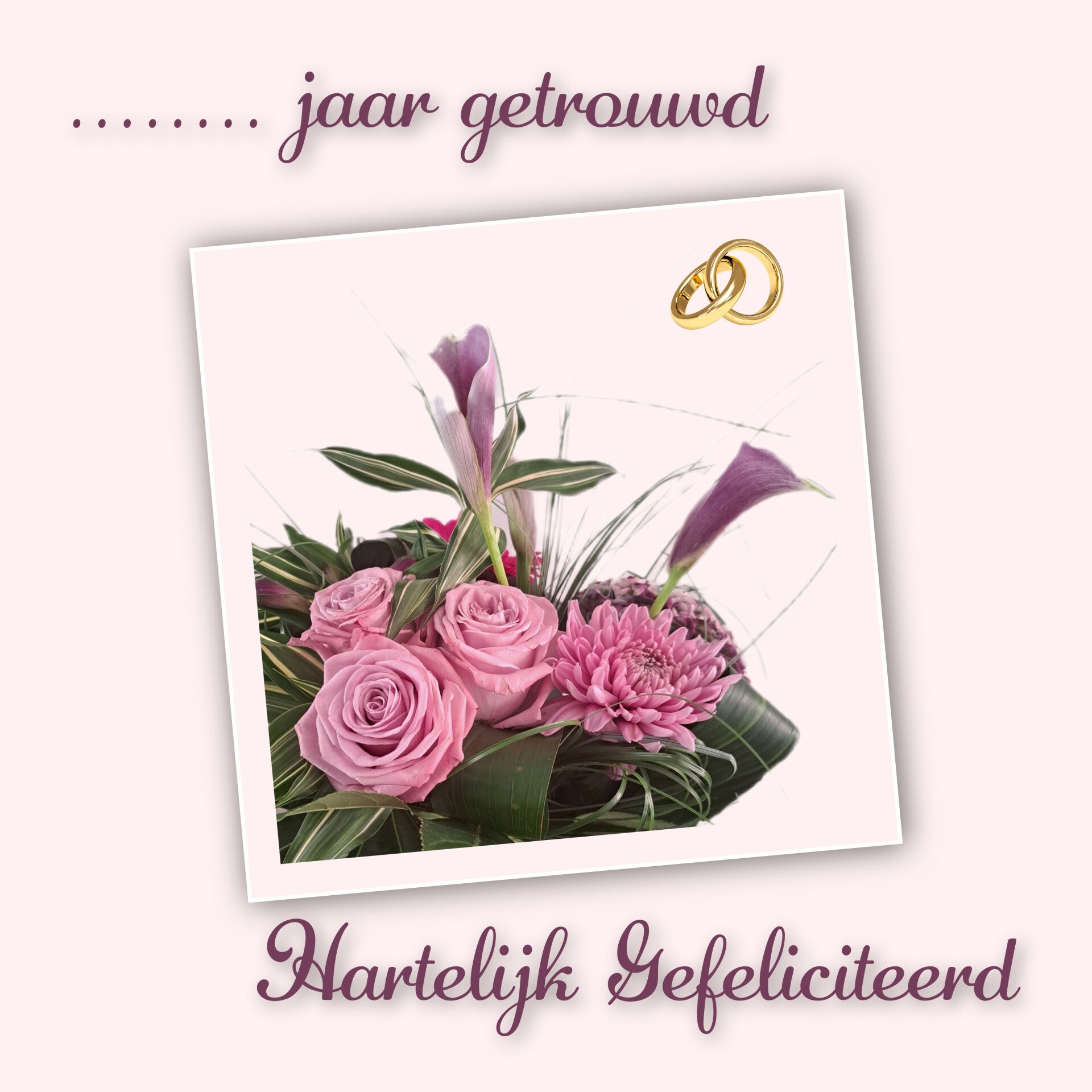 Roze boeket