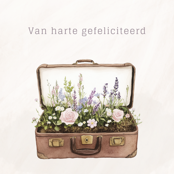 Gefeliciteerd-koffer