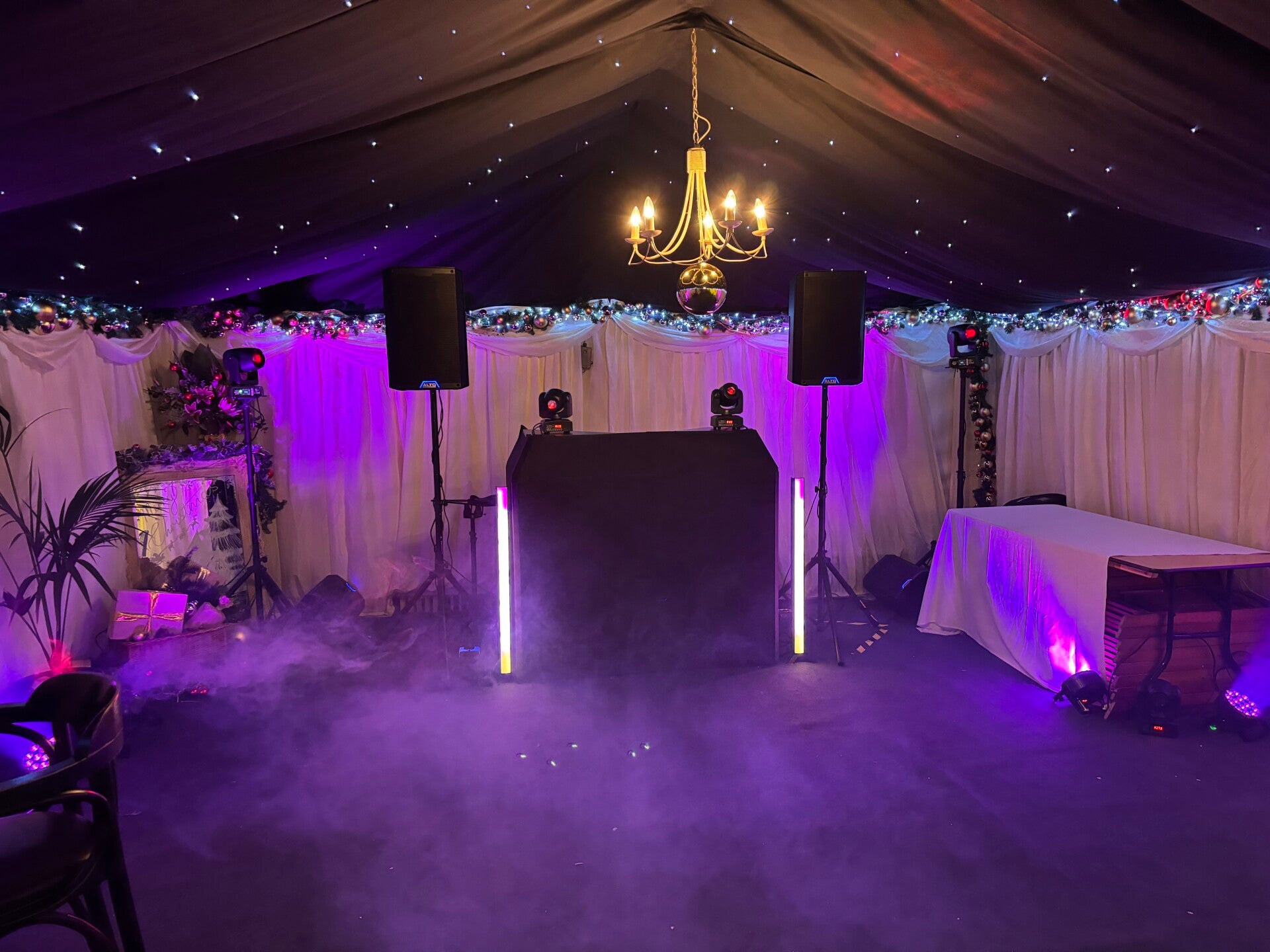 christmas marquee corporate party DJ 