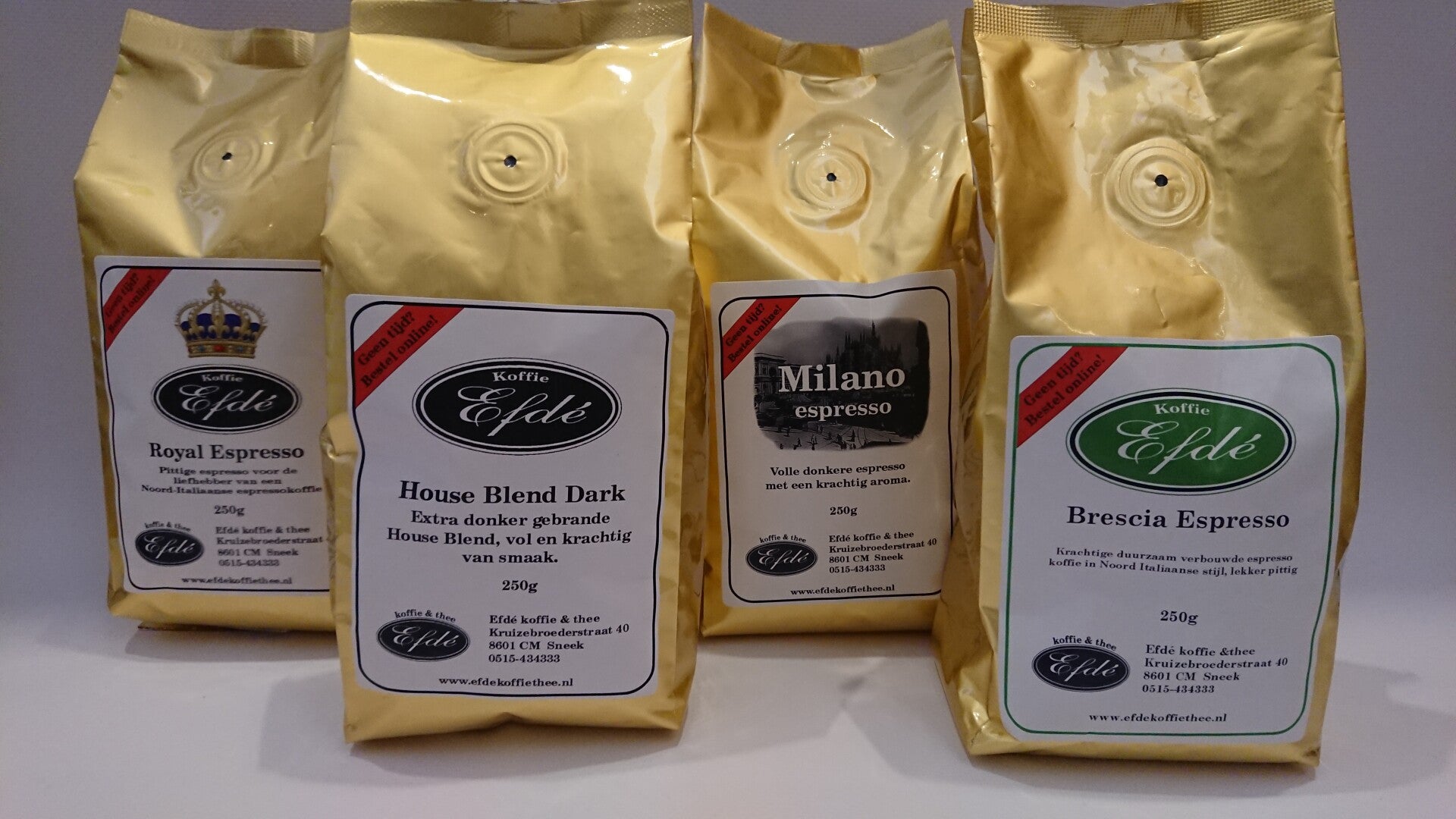 Efdé koffie probeerpakket espresso 1