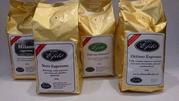 Efdé koffie probeerpakket espresso 2