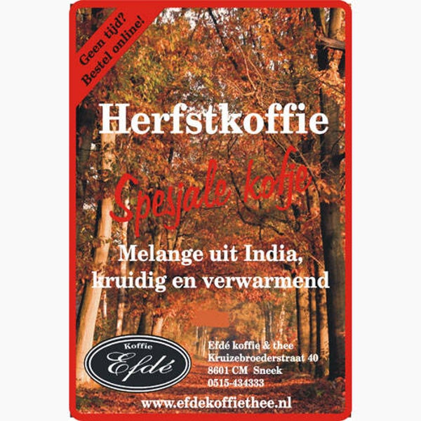 Herfstkoffie UITLOPEND