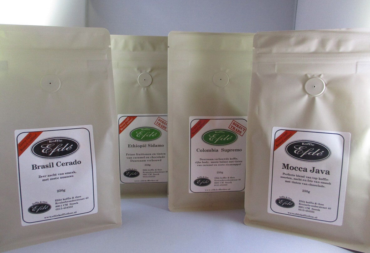 Efdé koffie proefpakket licht/rijk
