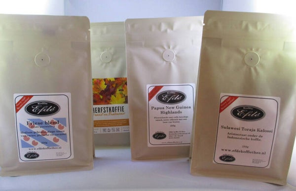 Efdé koffie proefpakket vol
