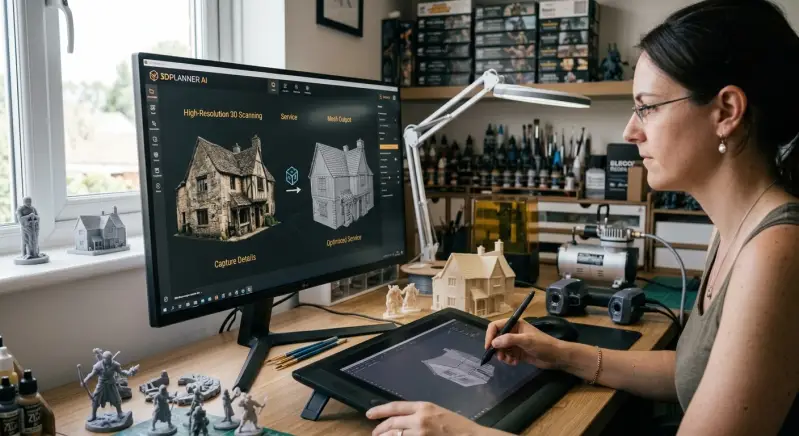 Automatisch omzetten van een 2D-foto naar een gedetailleerd 3D-model met behulp van AI door 3Dplanner.