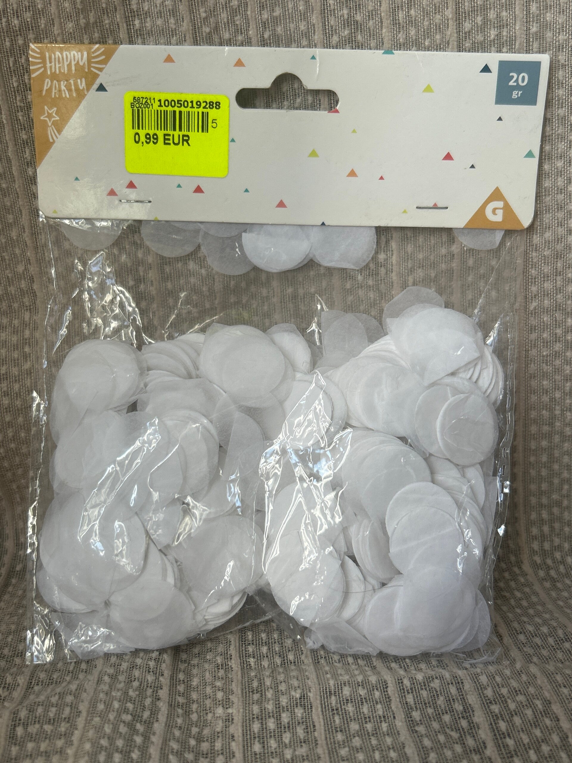 Confetti en papier