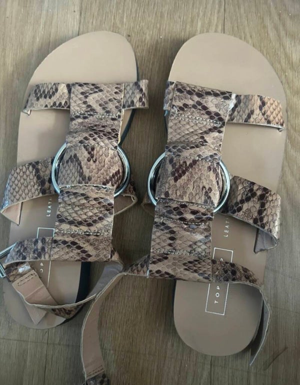Sandales femme imprimé