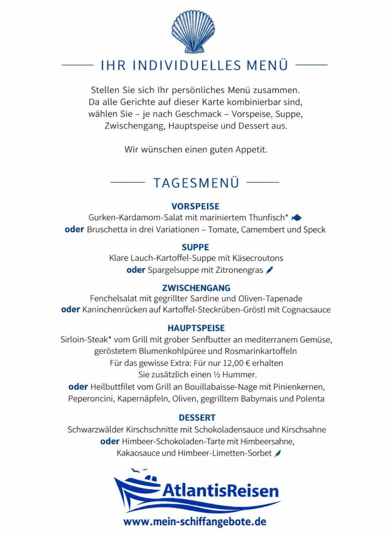 atlantik-speisekarte-mein-schiff-tui-cruises | www.atlantisreisen.com