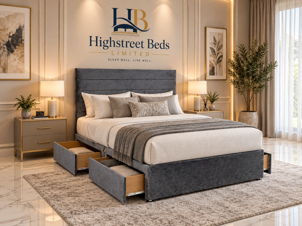 Elizabeth Divan Drawer Bed and Mattress
