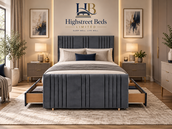 Saturn Divan Drawer Bed and Mattress