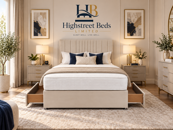 New Line Divan Drawer Bed and Mattress