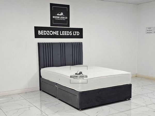 Saturn Divan Drawer Bed and Mattress