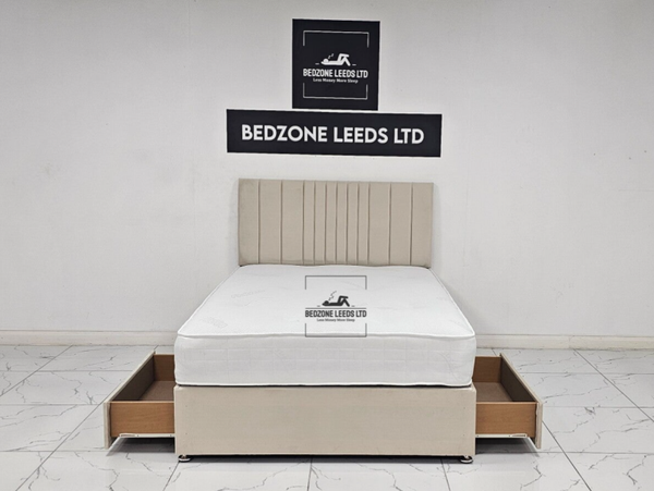 New Line Divan Drawer Bed and Mattress