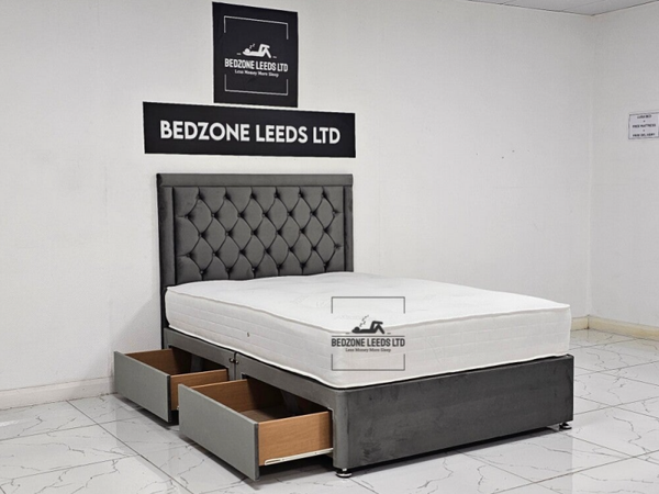Sd Hilton Divan Drawer Bed and Mattress