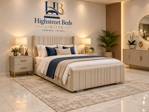 Prime Upholstered Bed with Mattress & Optional Storage | Made In Uk