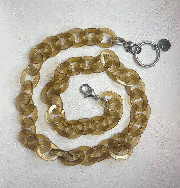 Frank & Lucie Acetate Koordje - Transparent Gold