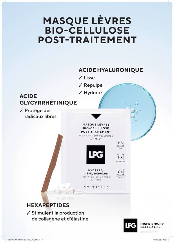 Masque lèvres bio-Cellulose