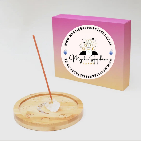 Incense Stick Holder Moon Phase Crystal Incense Tray