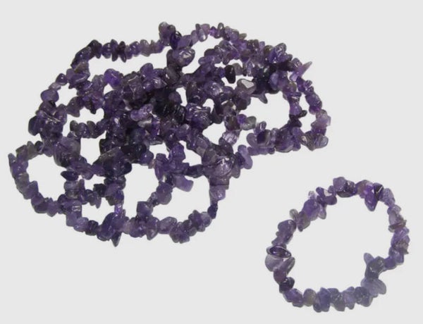 Amethyst Chip Bracelet
