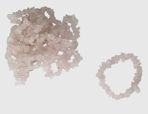 Rose Quartz Chip Bracelet