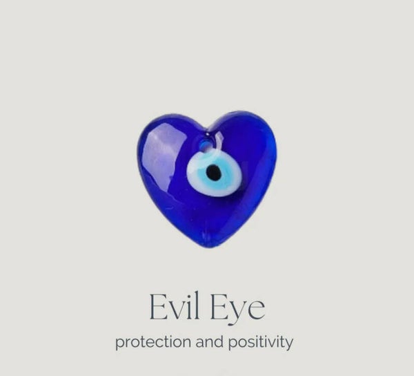 Hanging Evil Eye Heart Car Charm
