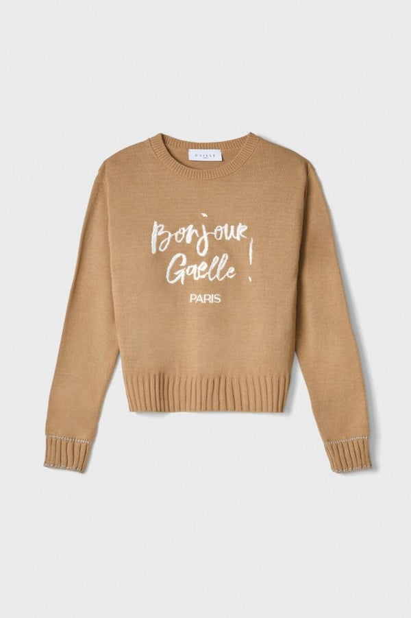 Gaëlle Paris Pullover Cammello