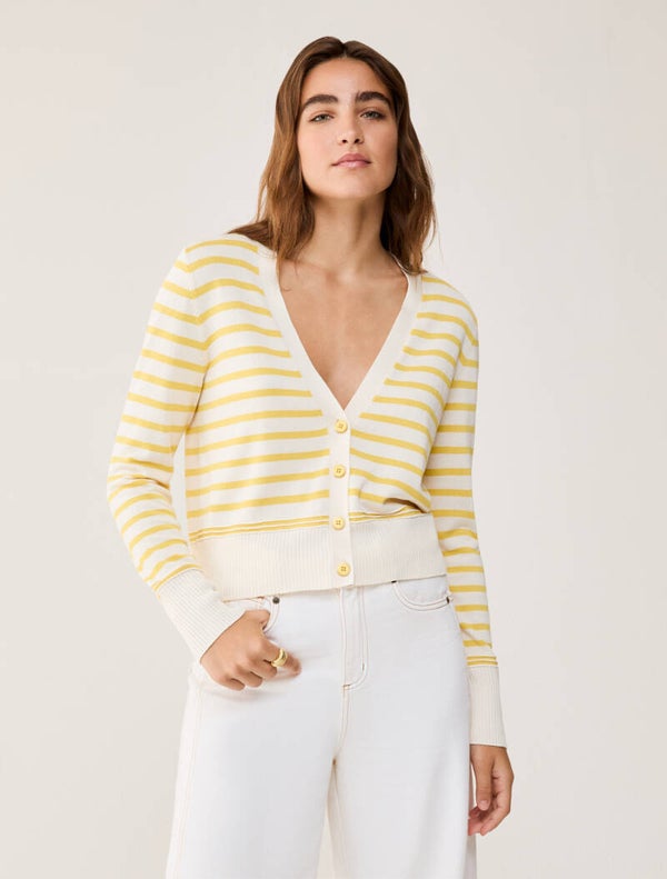 Pennyblack Cardigan in Misto Cotone e Seta Azzurro