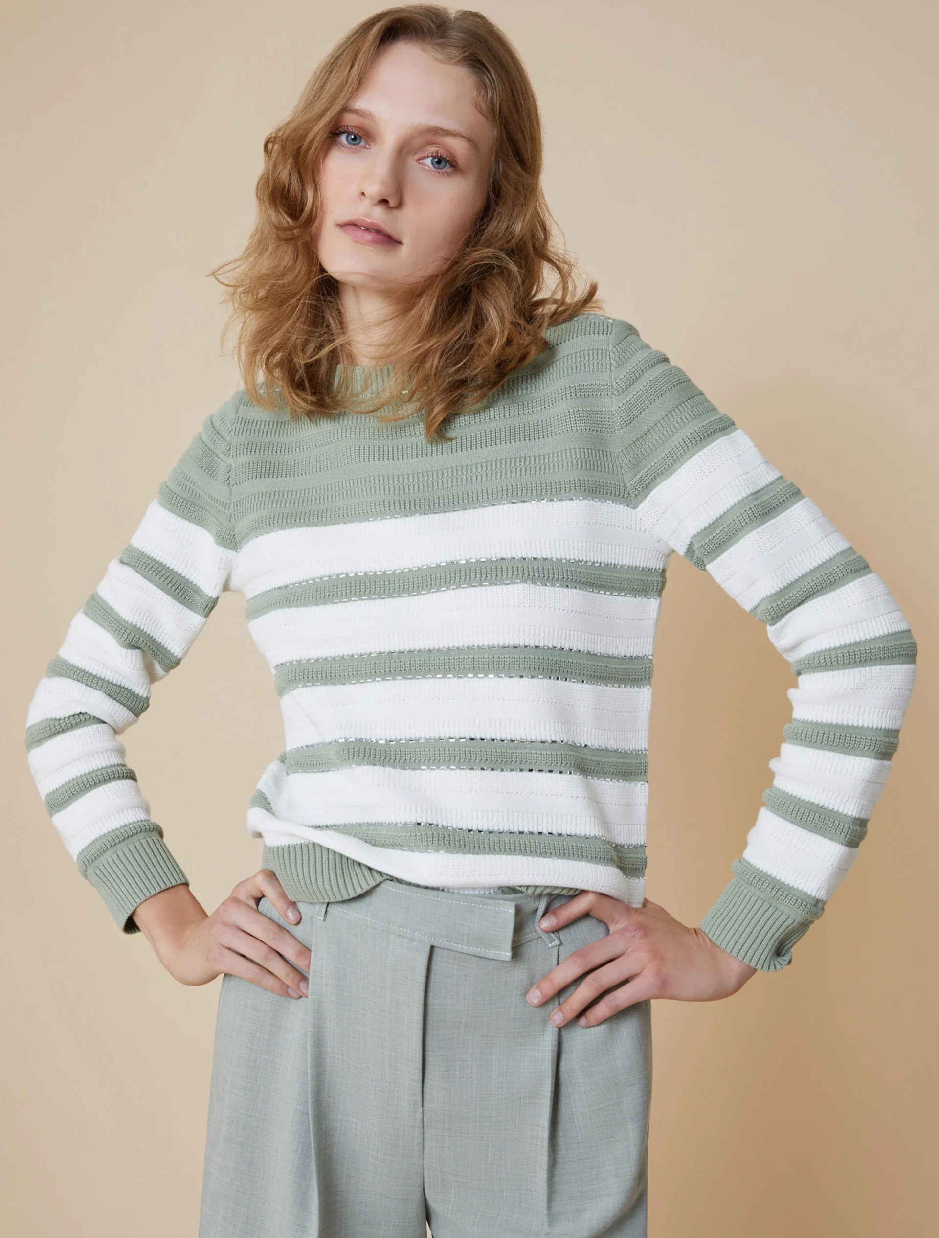 Pennyblack Maglia a Mix di Punti con Strass