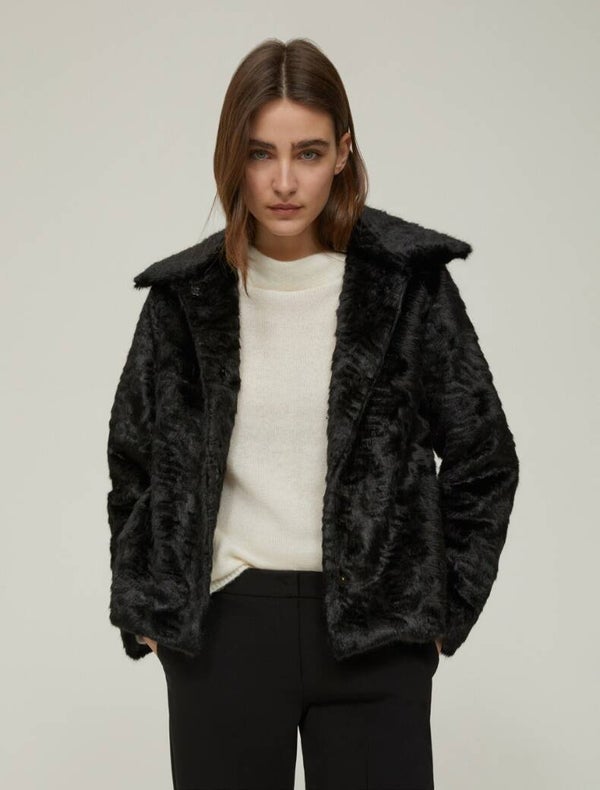 Pennyblack Giacca in Ecopelliccia Nera