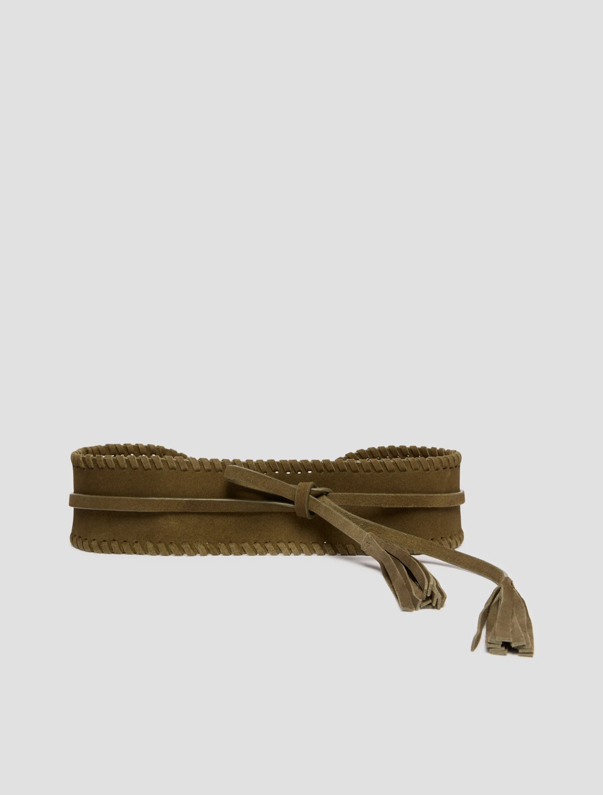 Pennyblack Cintura Alta in Suede Kaki