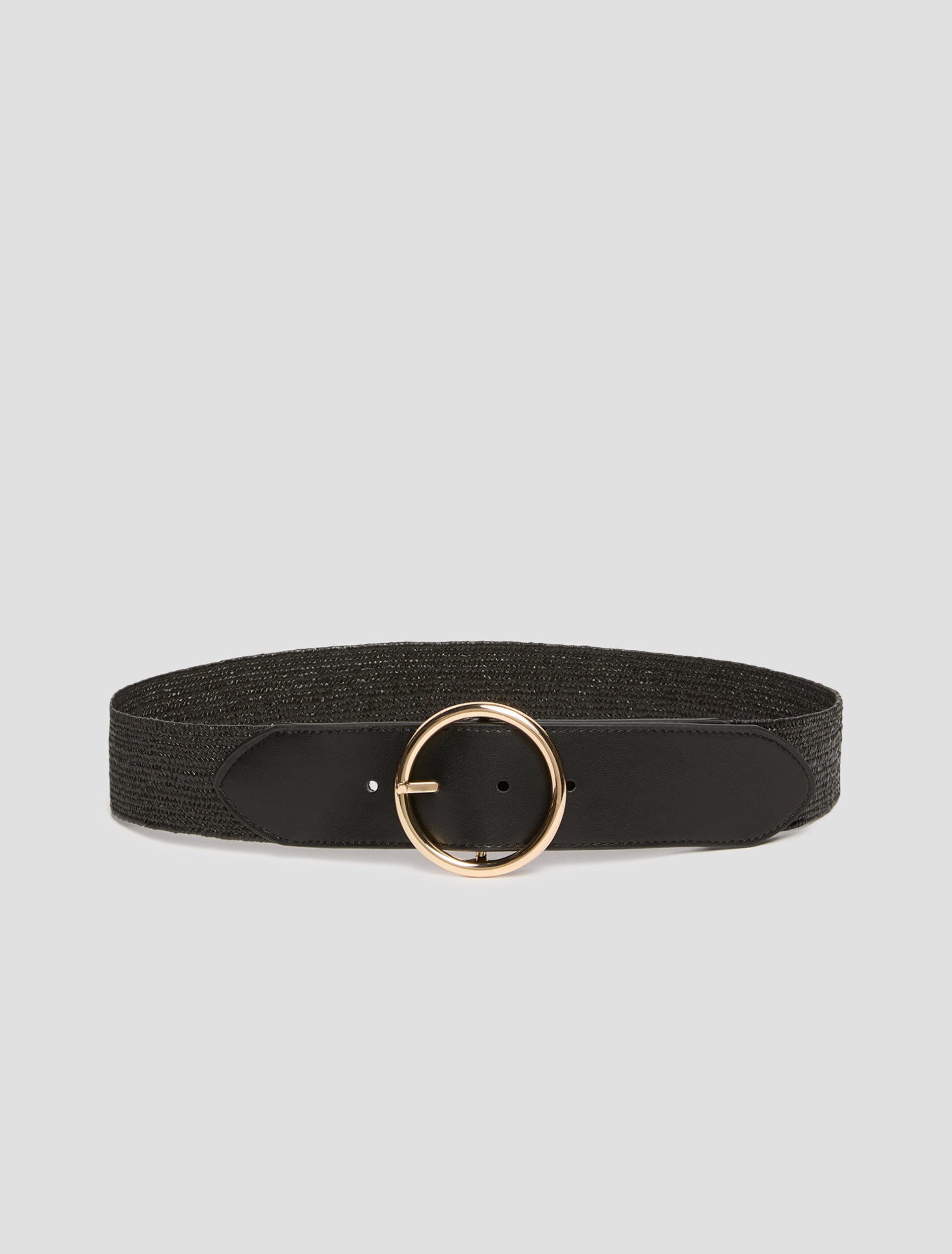 Pennyblack Cintura Alta in Rafia Elastica Nera
