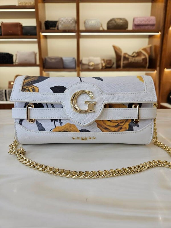 Gaëlle Paris Pochette con Fiori Gialli