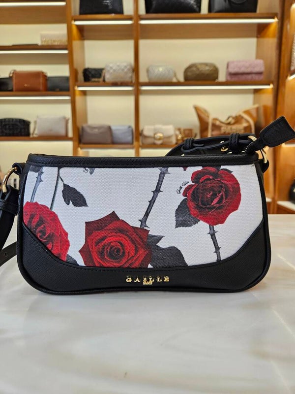 Gaëlle Paris Borsa con Fiori Rossi
