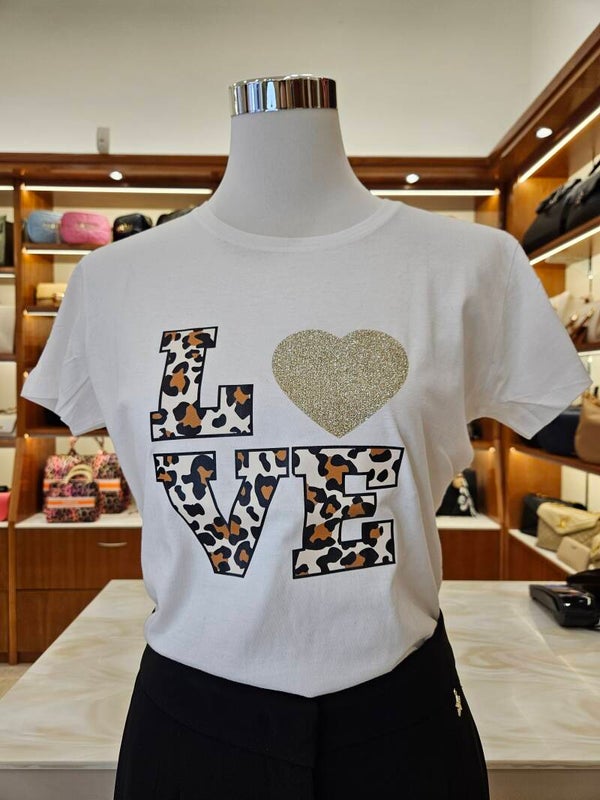 BOLLICINE|22 T-Shirt Love Animalier