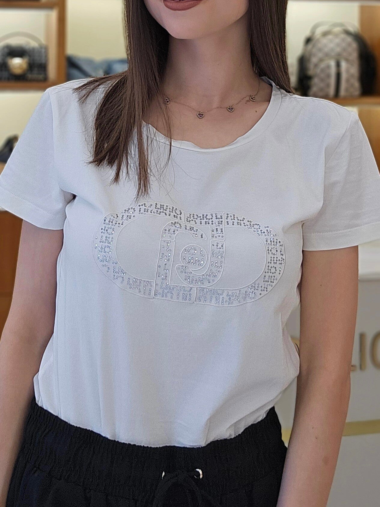 Liu Jo T-Shirt Bianca con Logo