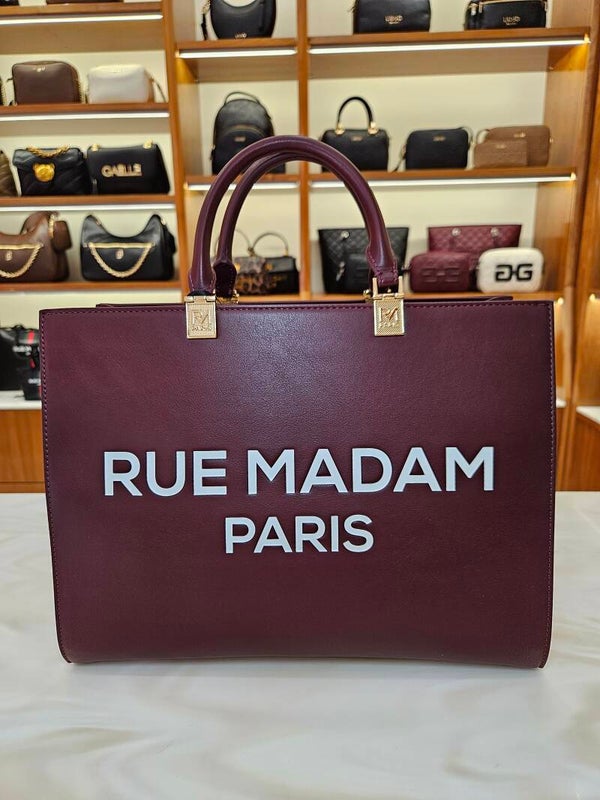 Rue Madam Borsa Tote Burgundy