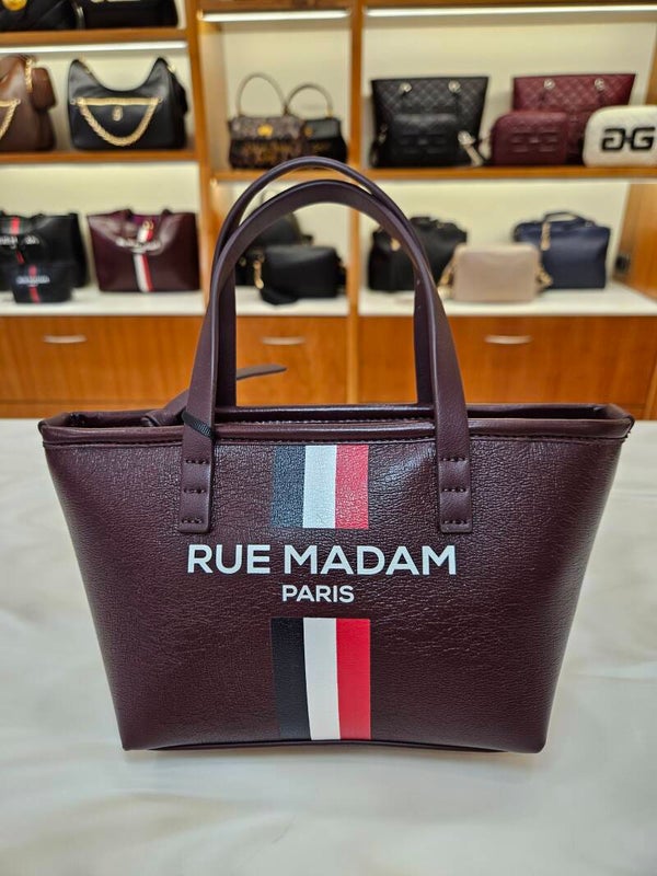 Rue Madam Mini Shopping Bag Burgundy