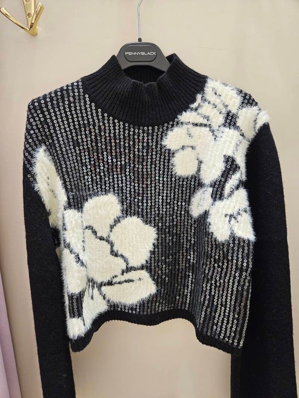 Pennyblack Maglia a Intarsio con Strass