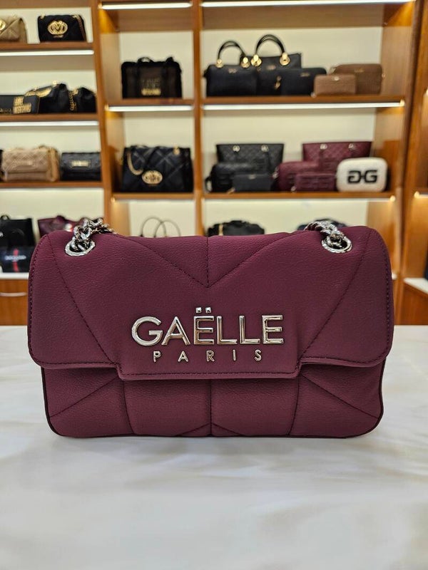 Gaëlle Paris Borsa Media Burgundy con Pattina