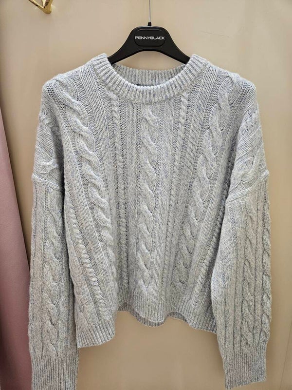 Pennyblack Maglia a Trecce Azzurra