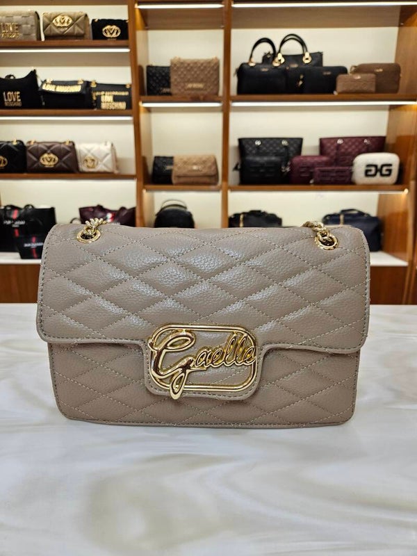 Gaëlle Paris Borsa Cammello con Logo