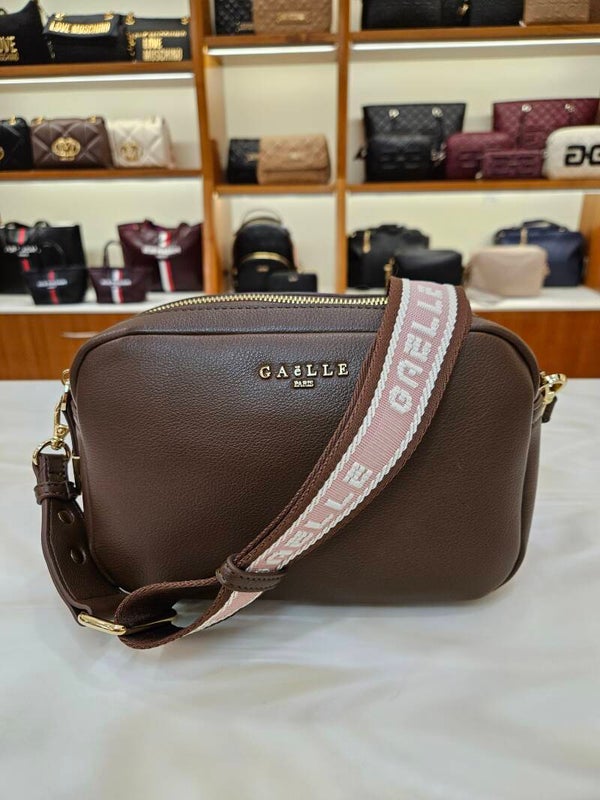 Gaëlle Paris Borsa con Doppio Scomparto Cioccolato