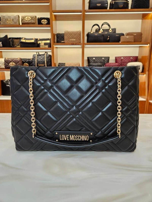 Love Moschino Shopper Logata Nera
