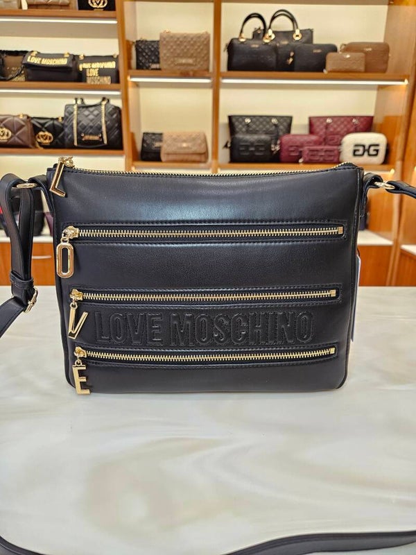 Love Moschino Borsa Nera con Lettere