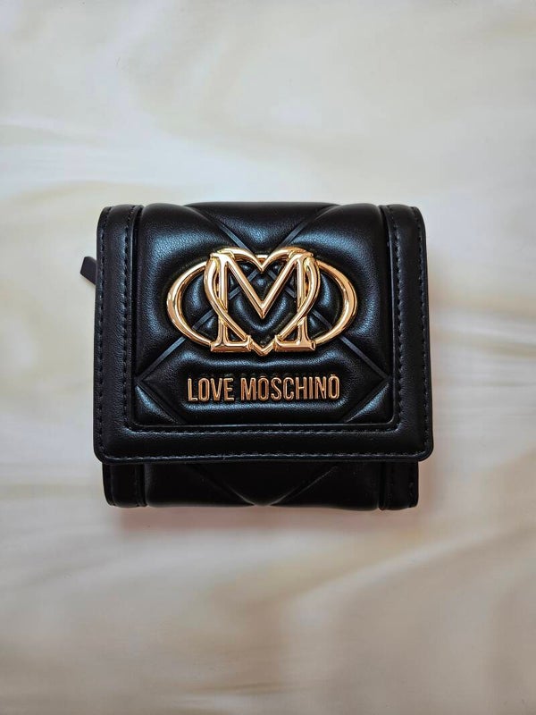 Love Moschino Portafoglio Piccolo Matelassé Nero