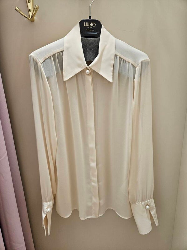 Liu Jo Camicia Avorio con Perla