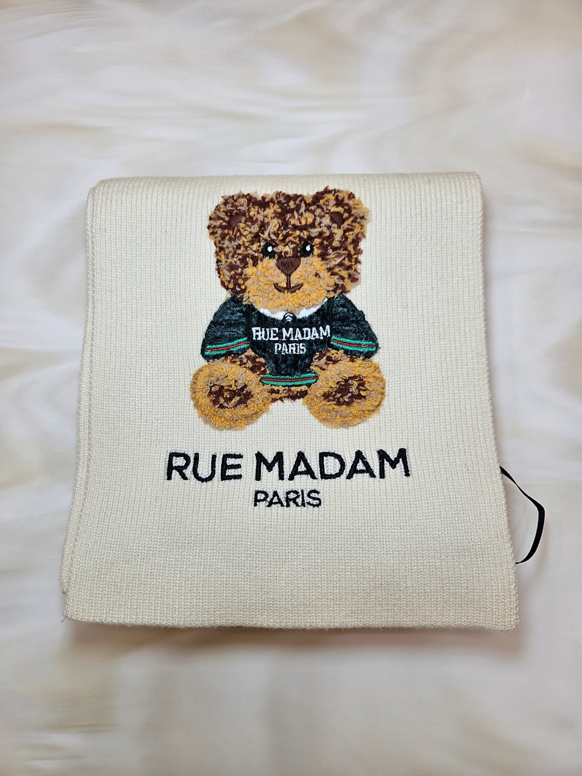 Rue Madam Sciarpa con Teddy Avorio