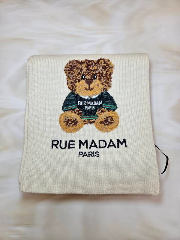 Rue Madam Sciarpa con Teddy Avorio
